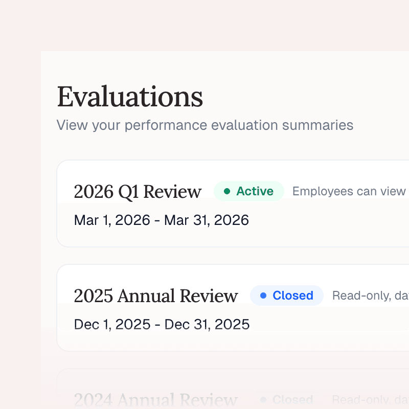 Performance reviews backed by real data