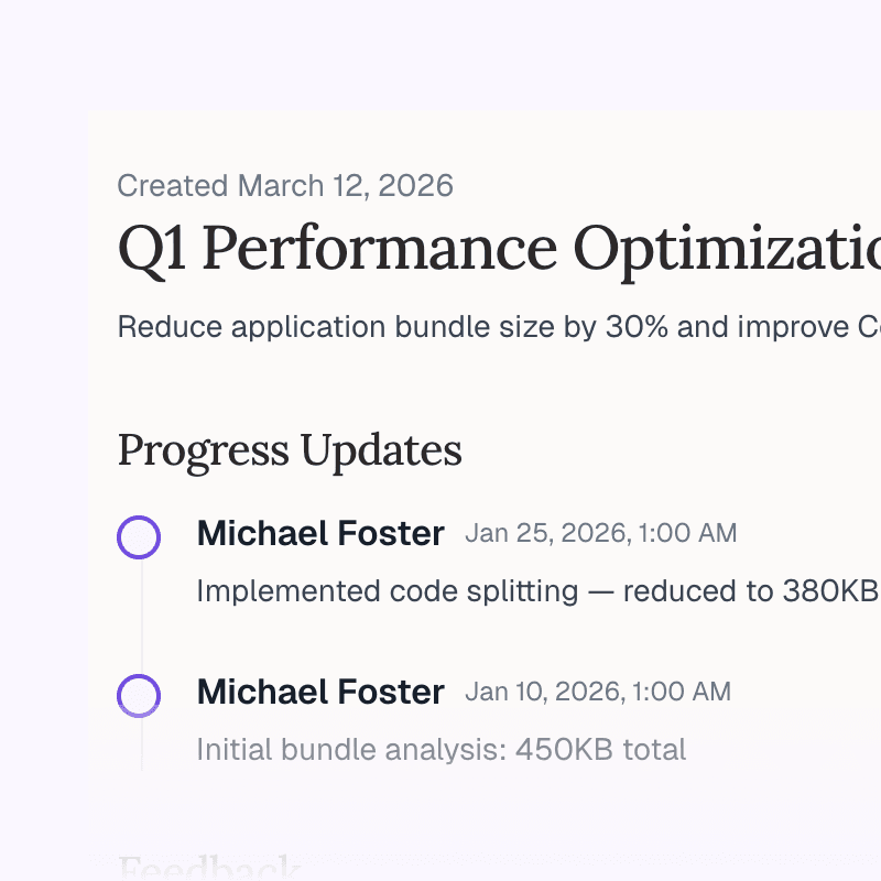 Set expectations. Drive growth.